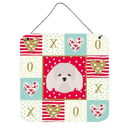Carolines Treasures 6 x 6 in. Coton De Tulear Love Wall or Door Hanging Prints CK5192DS66